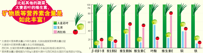 与西红柿,生菜的营养含量比较
