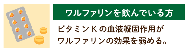 ワルファリンを飲んでいる人