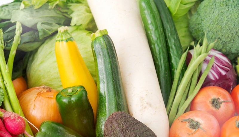 野菜に含まれる食物繊維の量は？