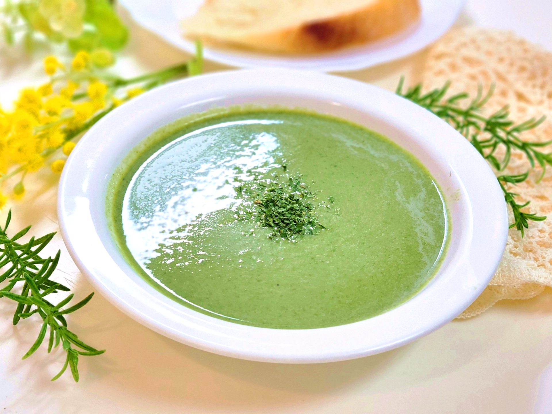 スープに入れて飲む